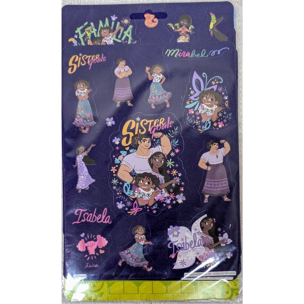 Encanto Velvet 50 Stickers Sticker Sister Goals Isabela Mirabel Girls 4 sheets